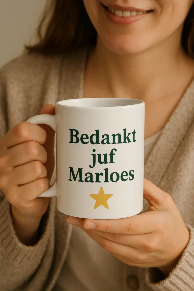 Cadeau voor de juf
