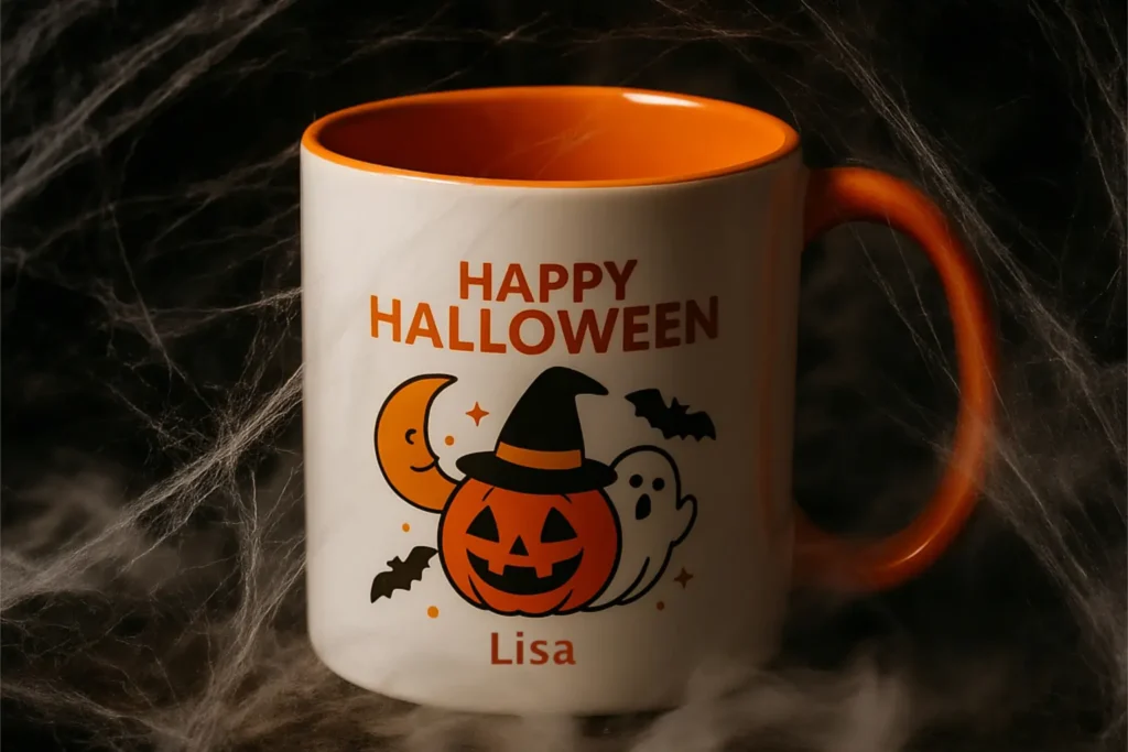 Happy Halloween Mok met naam