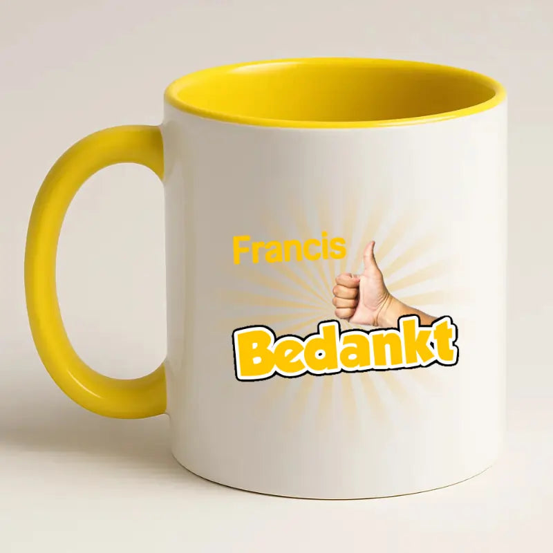 Bedankt Mok met Naam