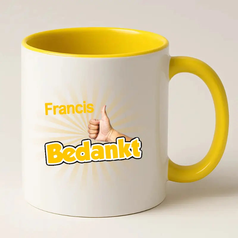 Bedankt Mok met Naam