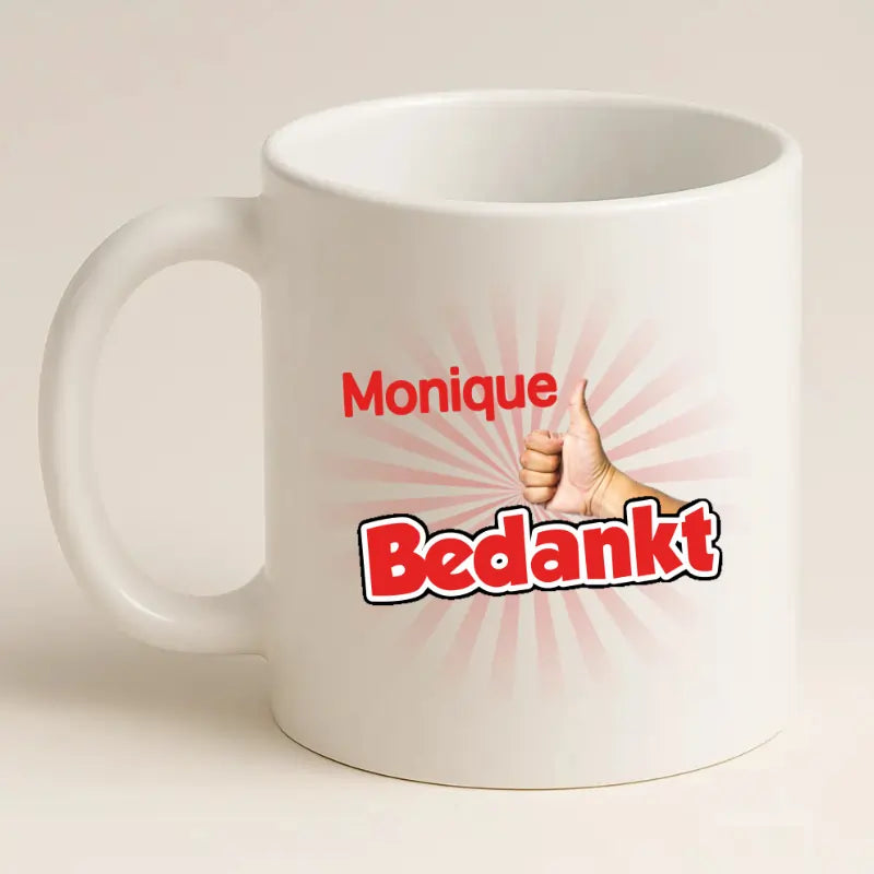 Bedankt Mok met Naam