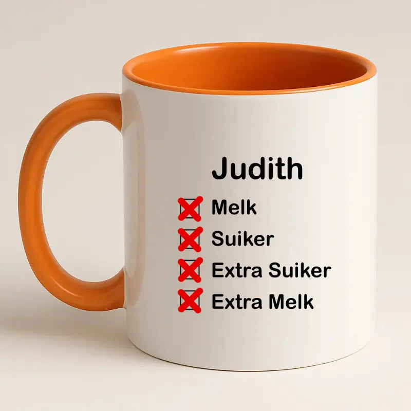 Checklist Koffiemok met Naam