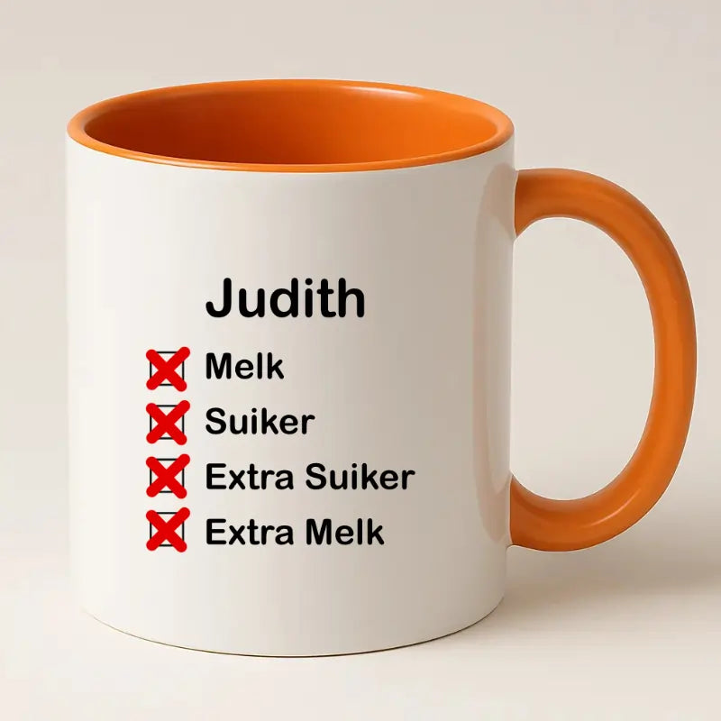 Checklist Koffiemok met Naam