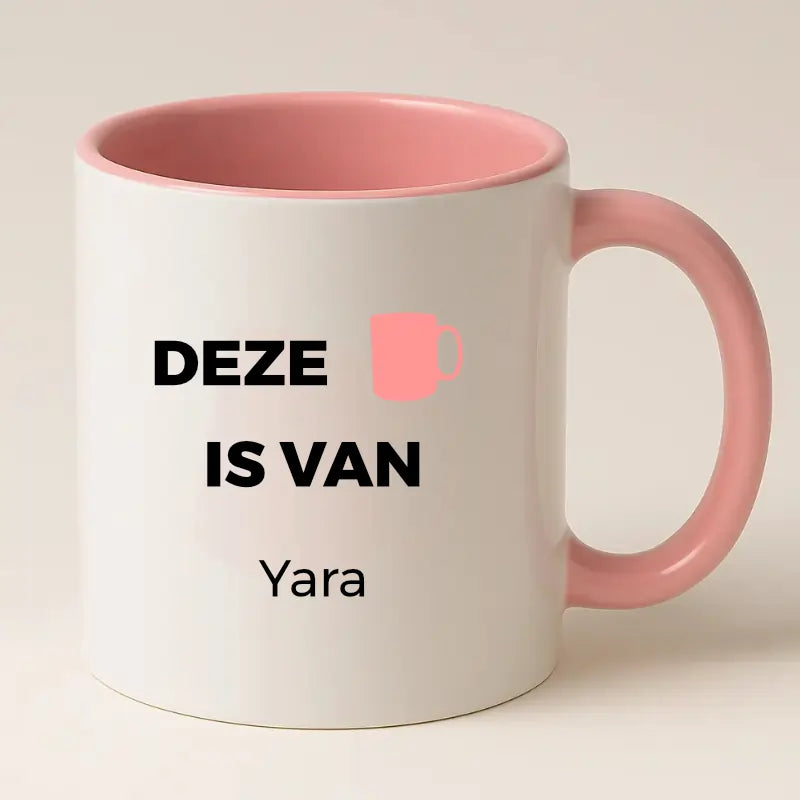 Deze Mok is van ….. – Met Dikke Letters