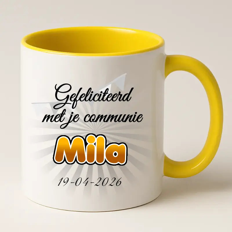 Eerste Communie Mok met Naam en Datum