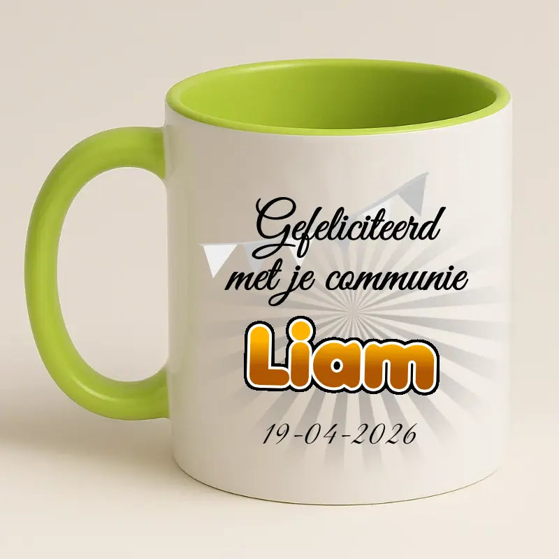 Eerste Communie Mok met Naam en Datum