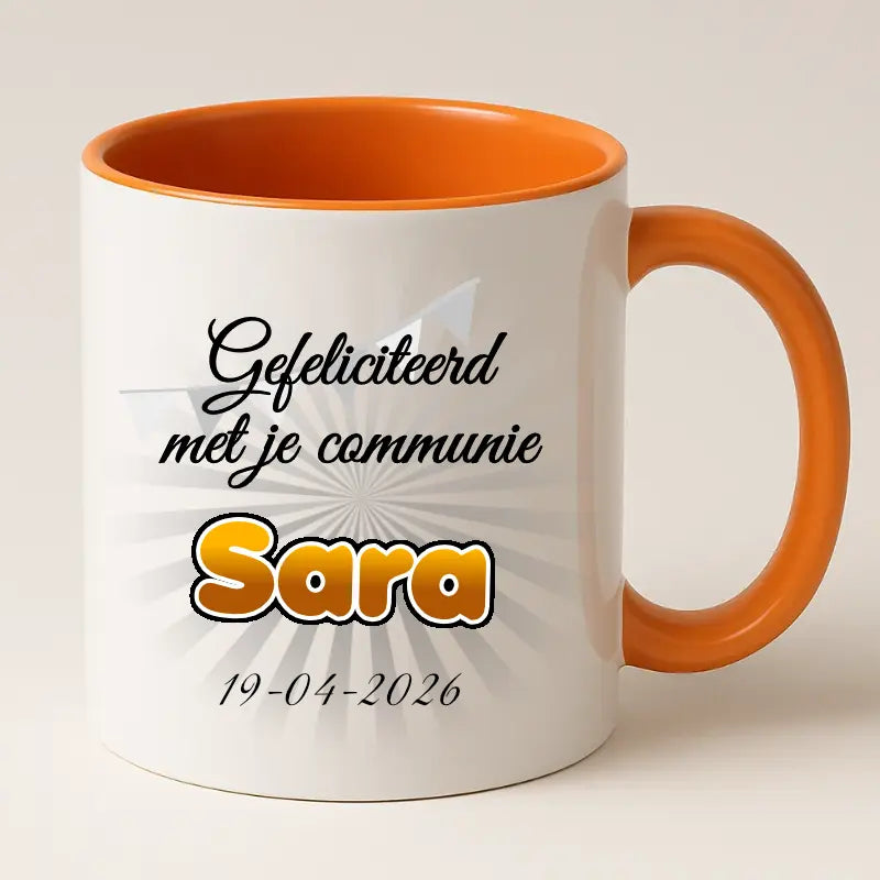 Eerste Communie Mok met Naam en Datum