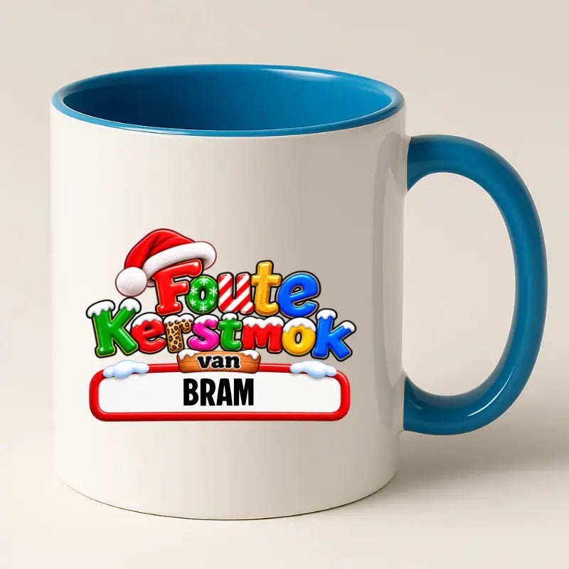 Foute Kerstmok met Naam – Grappige Gepersonaliseerde Kerstmok