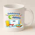 Gefeliciteerd met je c Diploma – Zwemdiploma Mok