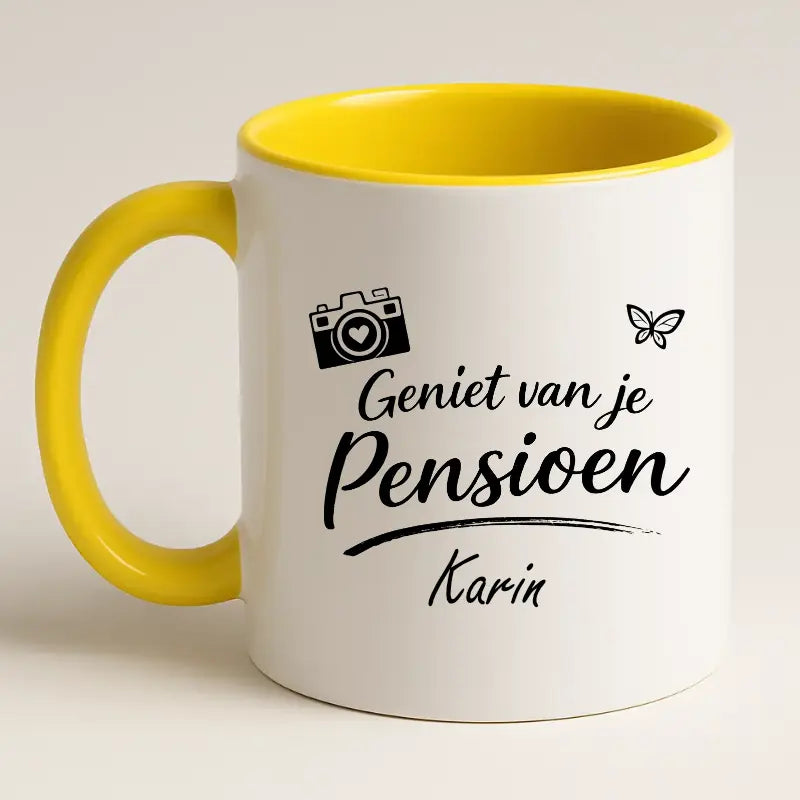 Geniet van je Pensioen Mok met Naam
