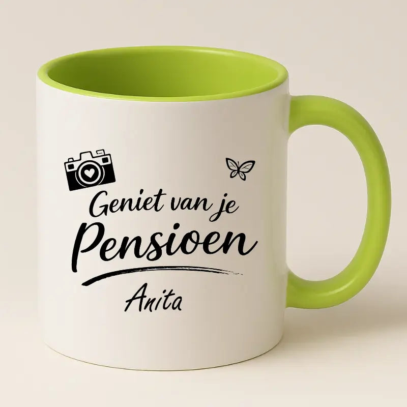 Geniet van je Pensioen Mok met Naam