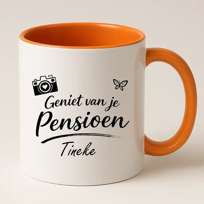 Geniet van je Pensioen Mok met Naam