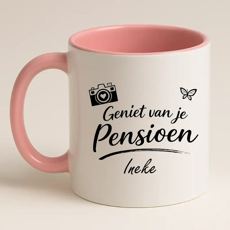 Geniet van je Pensioen Mok met Naam