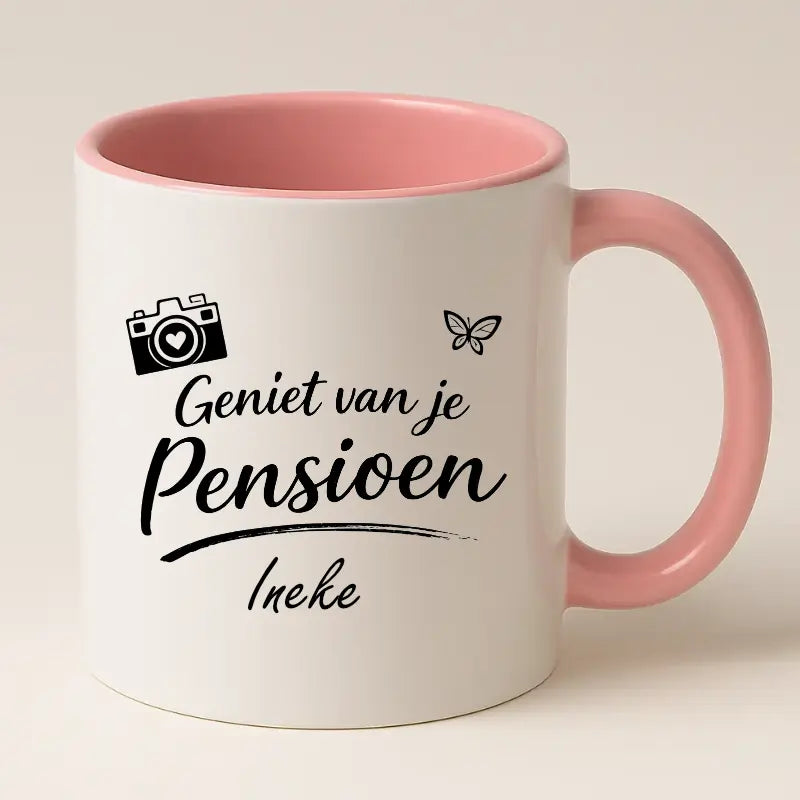 Geniet van je Pensioen Mok met Naam