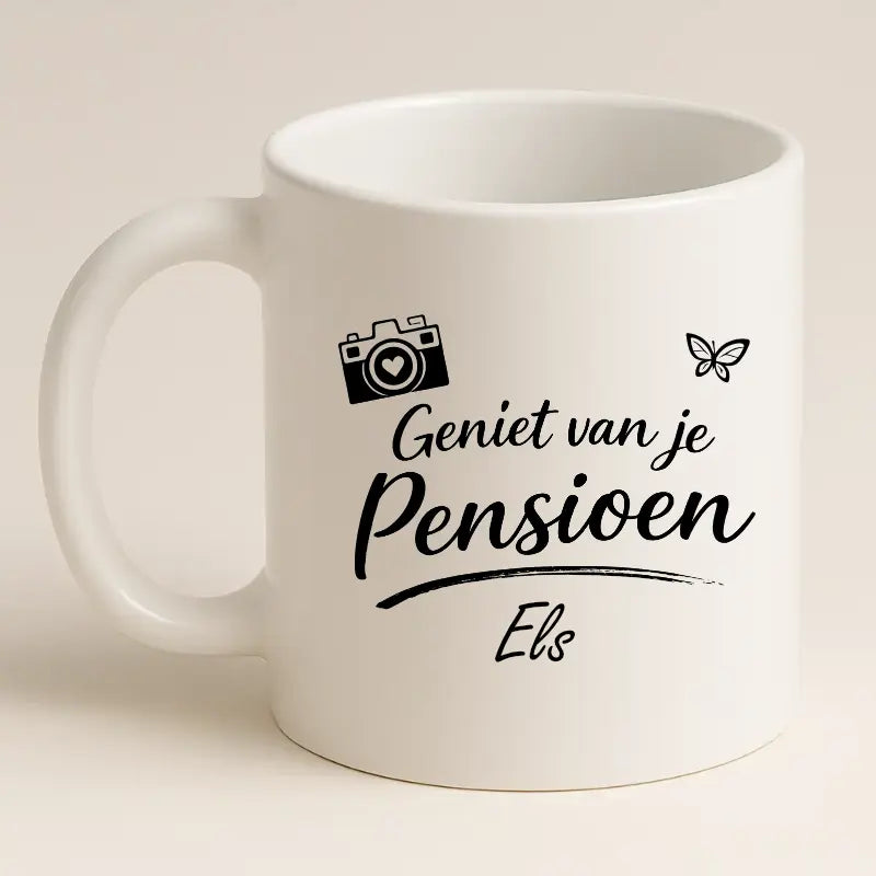 Geniet van je Pensioen Mok met Naam