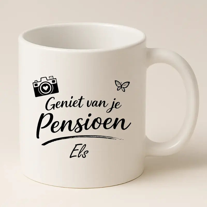 Geniet van je Pensioen Mok met Naam