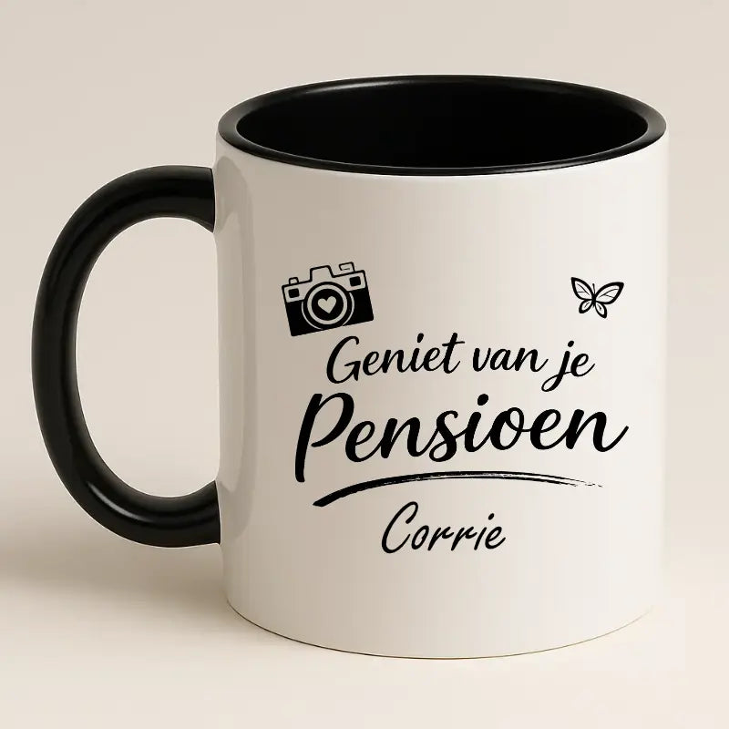 Geniet van je Pensioen Mok met Naam