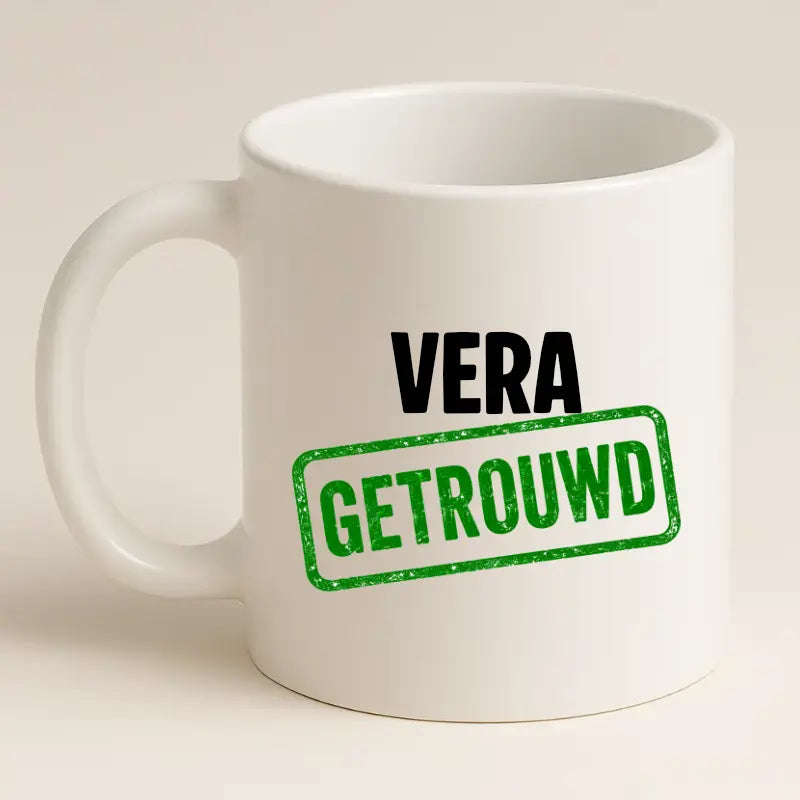 Getrouwd Mok met Naam – Stempel