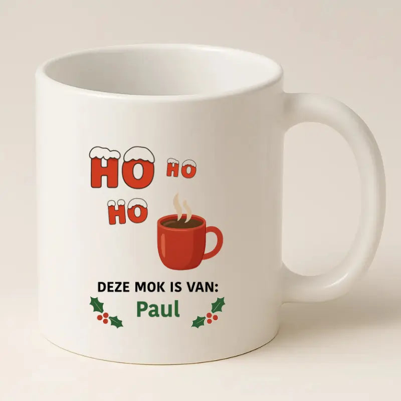 Ho, Ho, Ho, deze mok is van …..