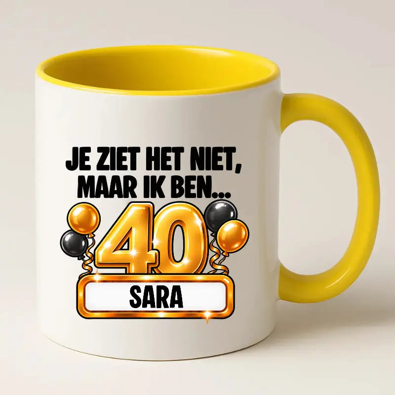 Mok 40 Jaar met Naam – Je Ziet Het Niet, Maar Ik Ben 40 Jaar