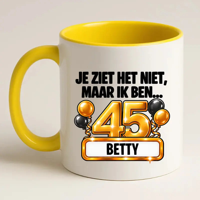 Mok 45 Jaar met Naam – Je Ziet Het Niet, Maar Ik Ben 45 Jaar