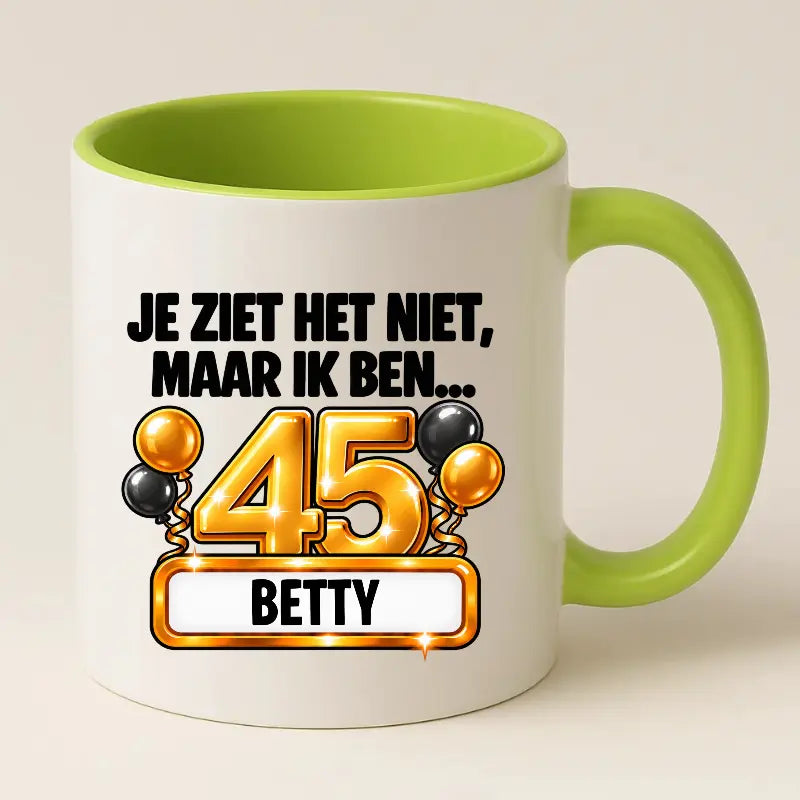 Mok 45 Jaar met Naam – Je Ziet Het Niet, Maar Ik Ben 45 Jaar