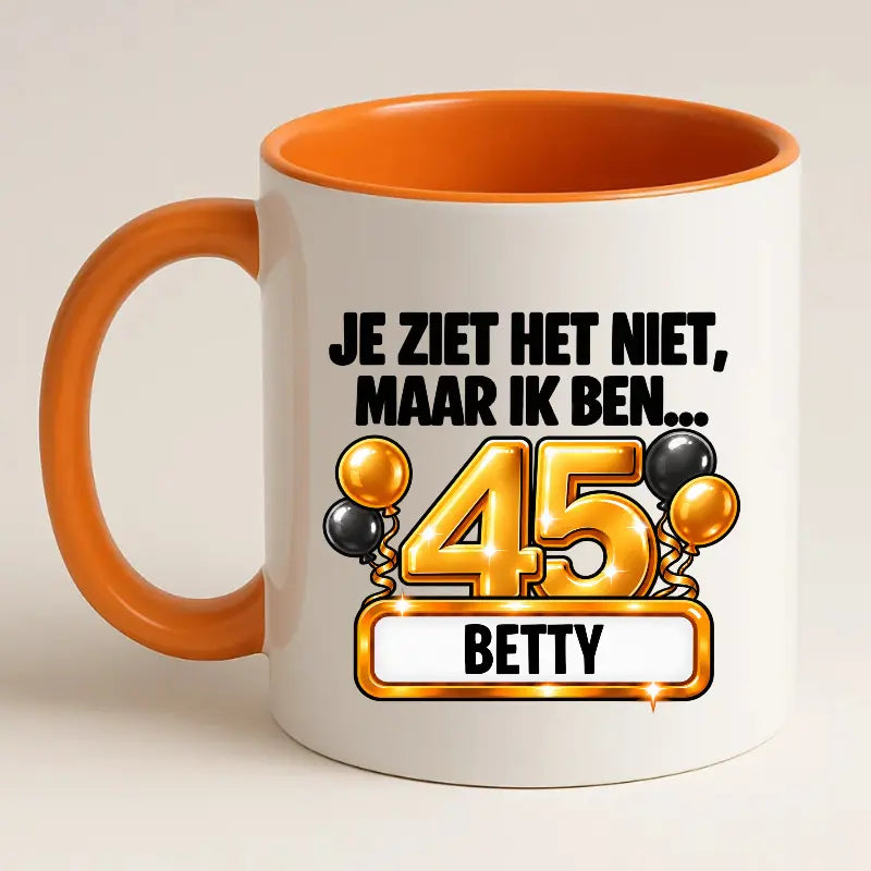 Mok 45 Jaar met Naam – Je Ziet Het Niet, Maar Ik Ben 45 Jaar