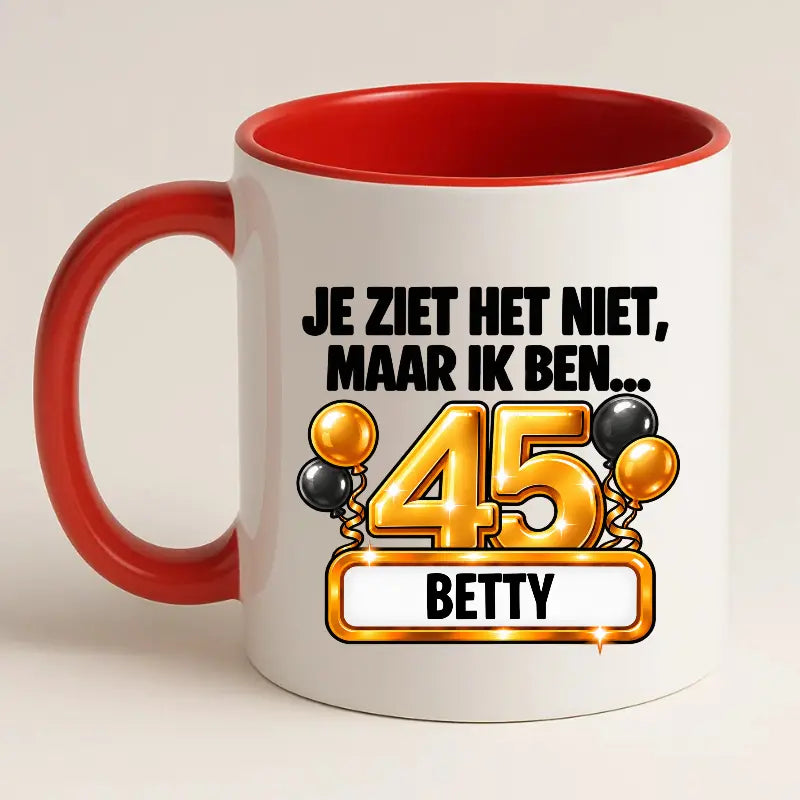 Mok 45 Jaar met Naam – Je Ziet Het Niet, Maar Ik Ben 45 Jaar