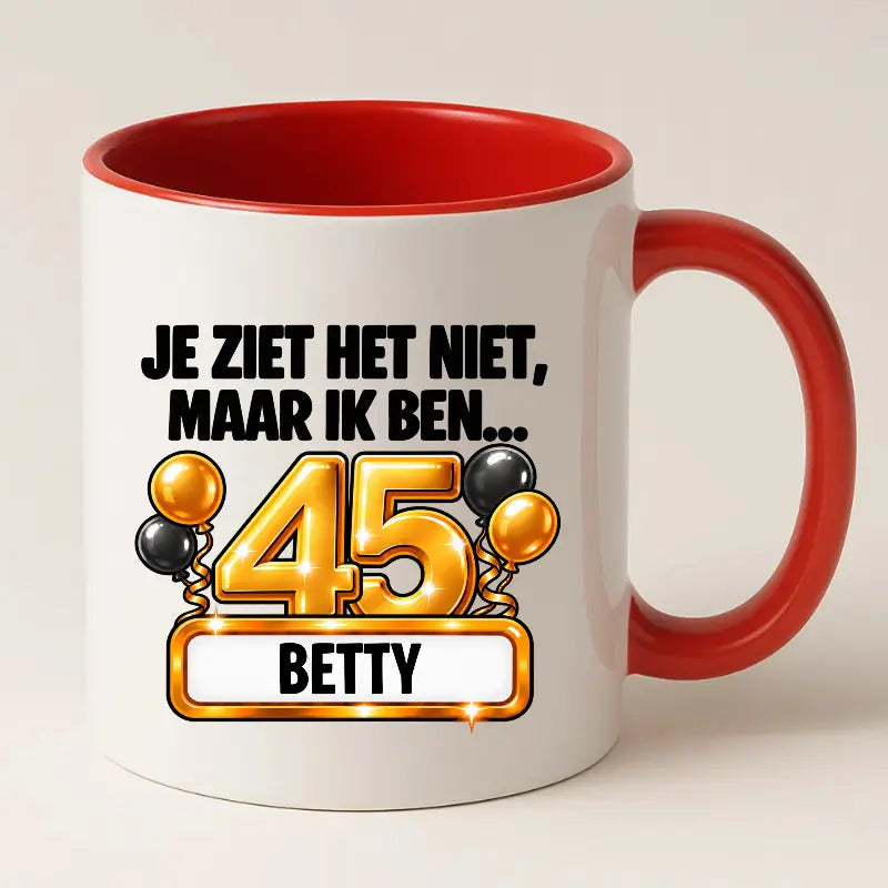 Mok 45 Jaar met Naam – Je Ziet Het Niet, Maar Ik Ben 45 Jaar