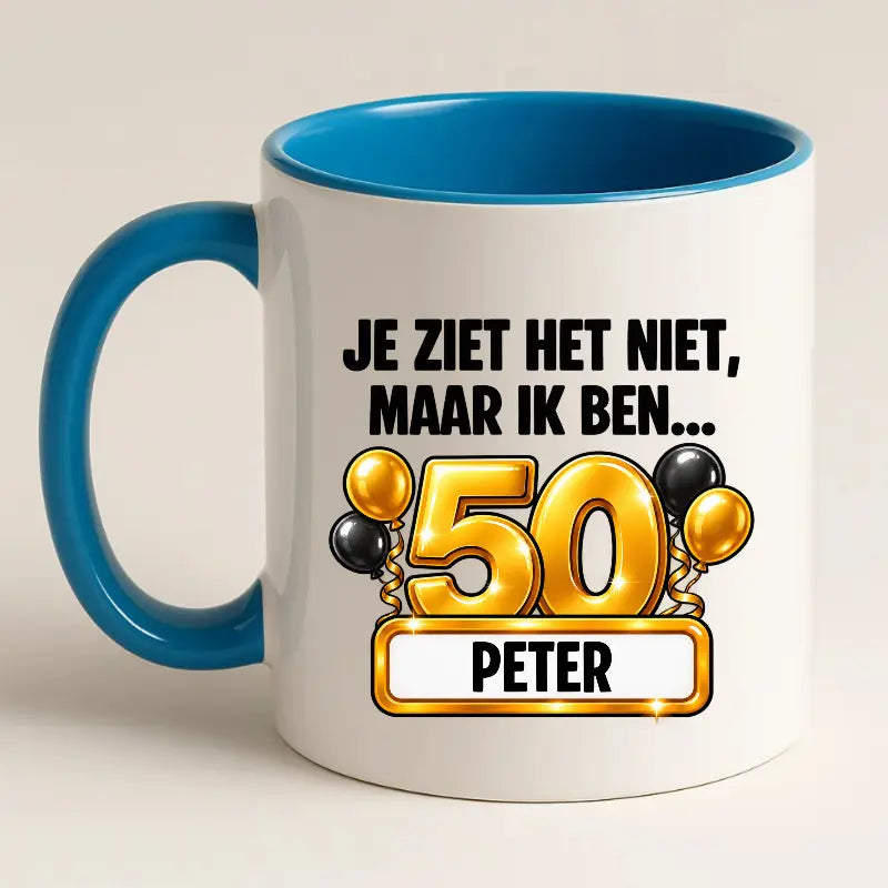 Mok 50 Jaar met Naam – Je Ziet Het Niet, Maar Ik Ben 50 Jaar