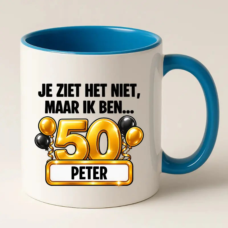 Mok 50 Jaar met Naam – Je Ziet Het Niet, Maar Ik Ben 50 Jaar