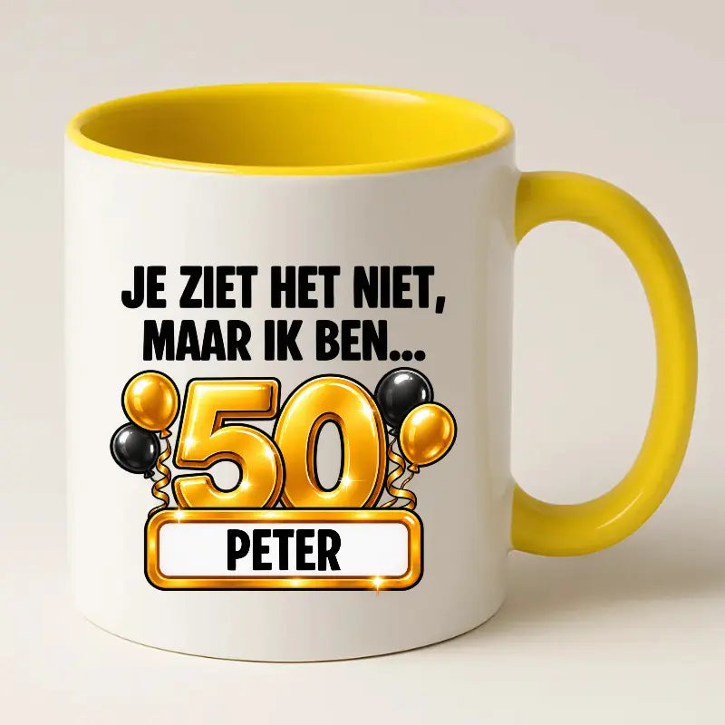 Mok 50 Jaar met Naam – Je Ziet Het Niet, Maar Ik Ben 50 Jaar