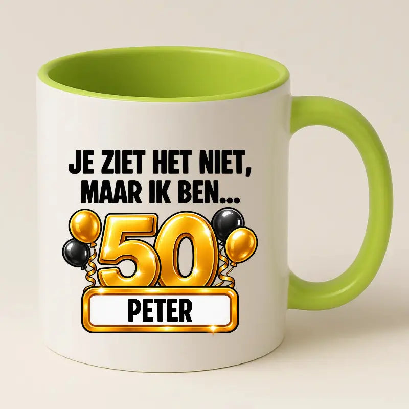 Mok 50 Jaar met Naam – Je Ziet Het Niet, Maar Ik Ben 50 Jaar