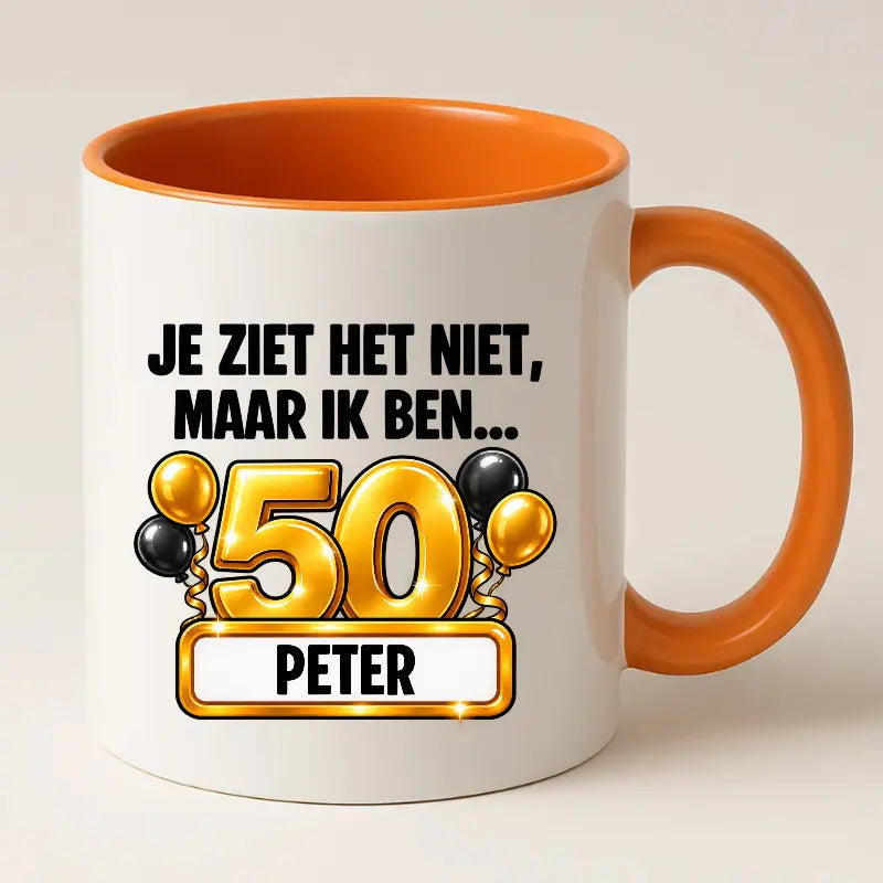 Mok 50 Jaar met Naam – Je Ziet Het Niet, Maar Ik Ben 50 Jaar