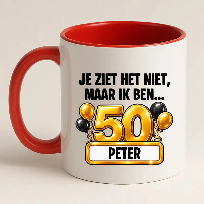 Mok 50 Jaar met Naam – Je Ziet Het Niet, Maar Ik Ben 50 Jaar