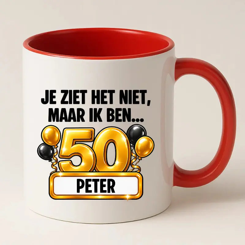 Mok 50 Jaar met Naam – Je Ziet Het Niet, Maar Ik Ben 50 Jaar