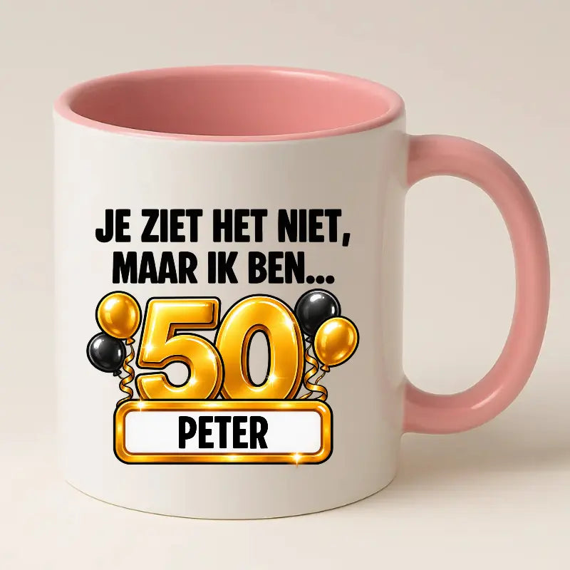 Mok 50 Jaar met Naam – Je Ziet Het Niet, Maar Ik Ben 50 Jaar