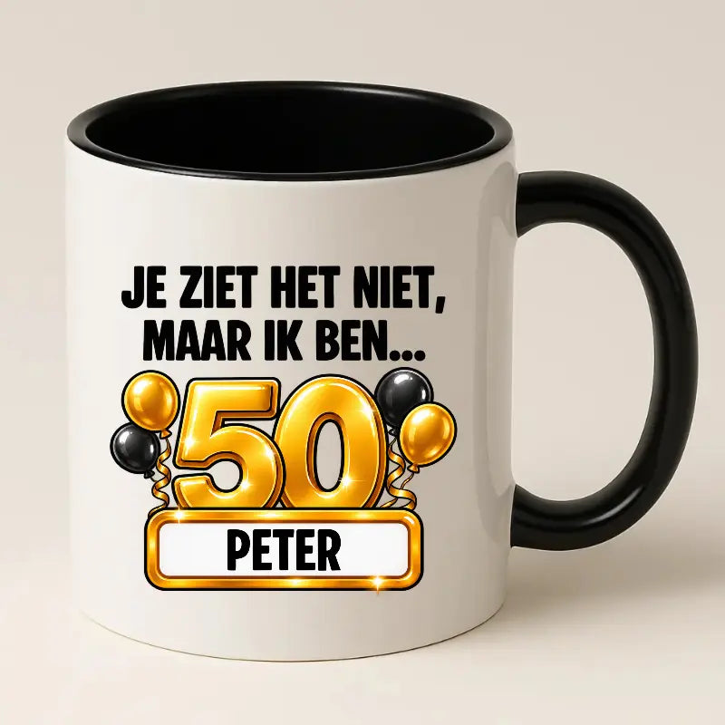 Mok 50 Jaar met Naam – Je Ziet Het Niet, Maar Ik Ben 50 Jaar