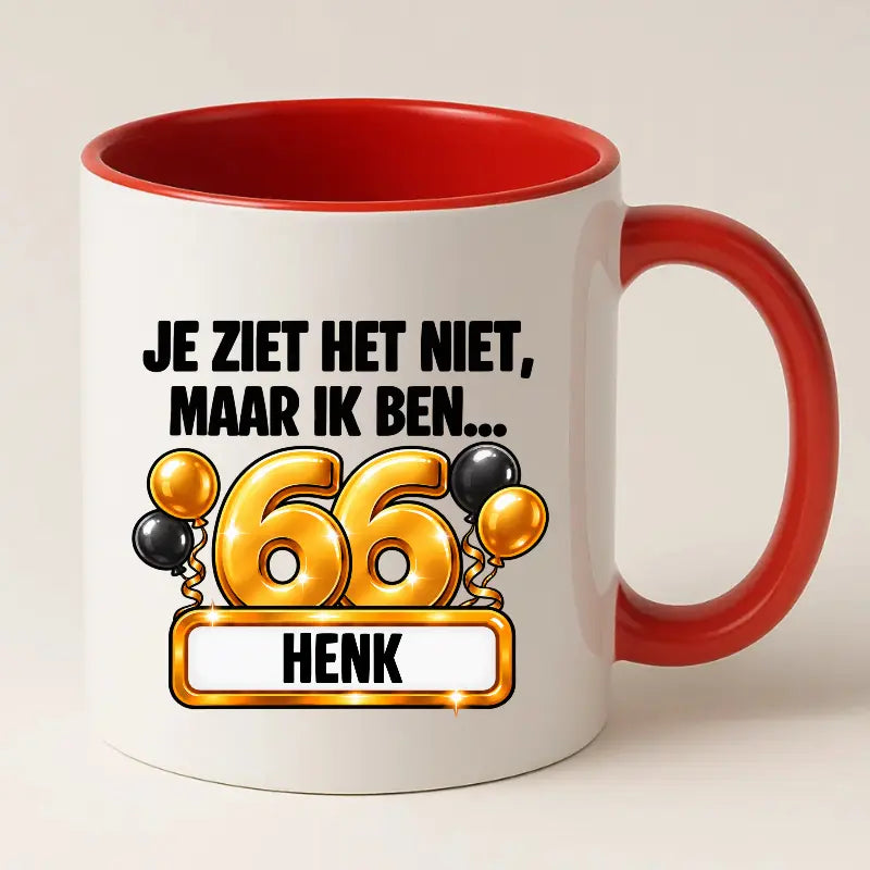 Mok 66 Jaar met Naam – Je Ziet Het Niet, Maar Ik Ben 66 Jaar