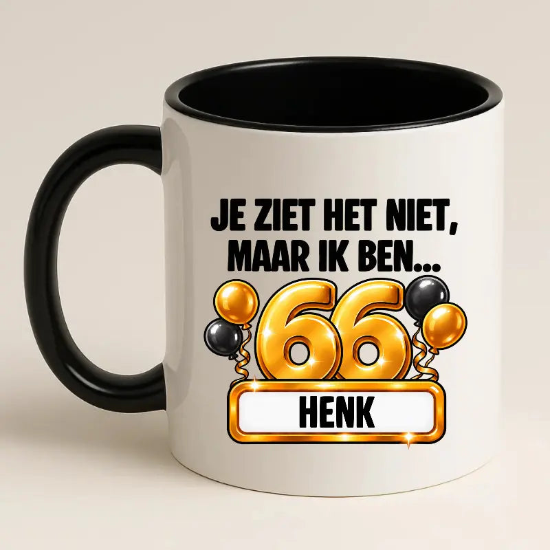 Mok 66 Jaar met Naam – Je Ziet Het Niet, Maar Ik Ben 66 Jaar