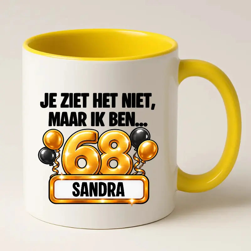 Mok 68 Jaar met Naam – Je Ziet Het Niet, Maar Ik Ben 68 Jaar