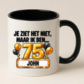 Mok 75 Jaar met Naam – Je Ziet Het Niet, Maar Ik Ben 75 Jaar