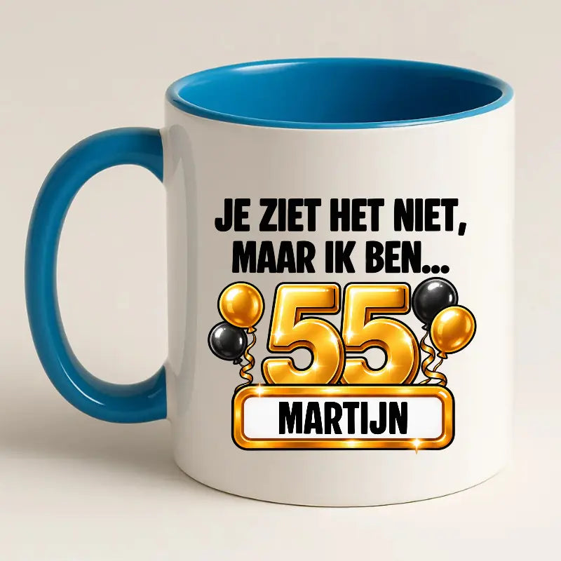 Mok 55 Jaar met Naam – Je Ziet Het Niet, Maar Ik Ben 55 Jaar