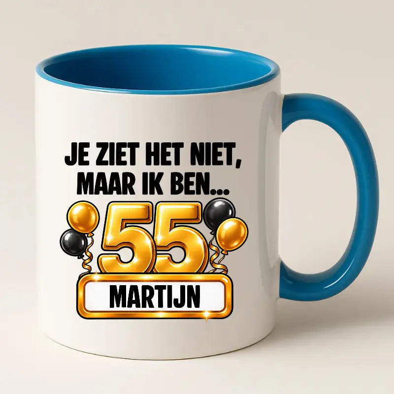 Mok 55 Jaar met Naam – Je Ziet Het Niet, Maar Ik Ben 55 Jaar