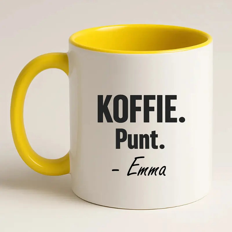 Koffie. Punt. (Naam)