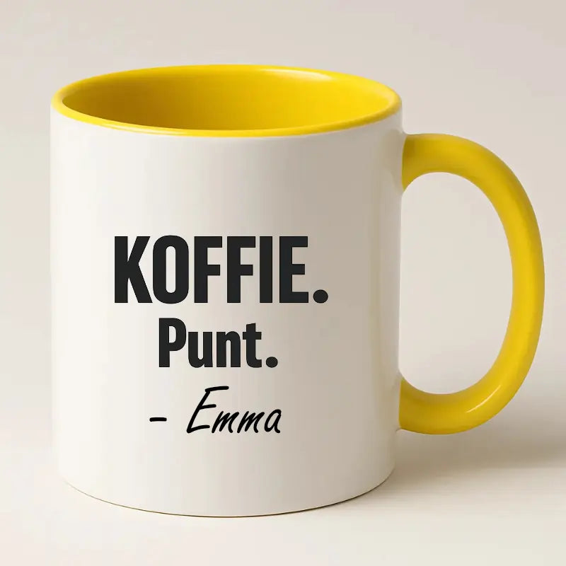 Koffie. Punt. (Naam)