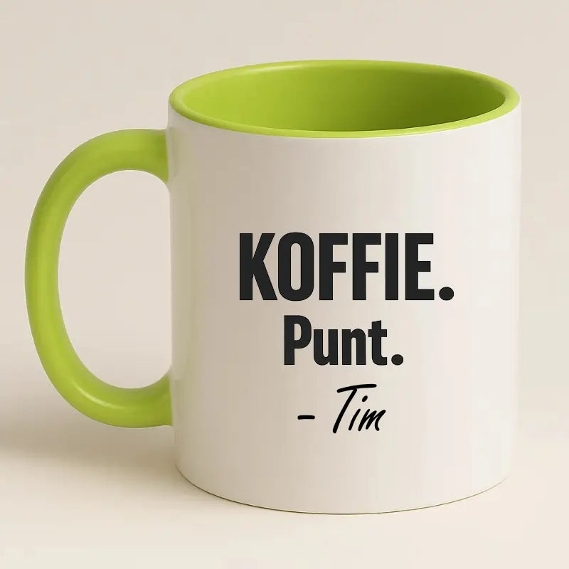 Koffie. Punt. (Naam)