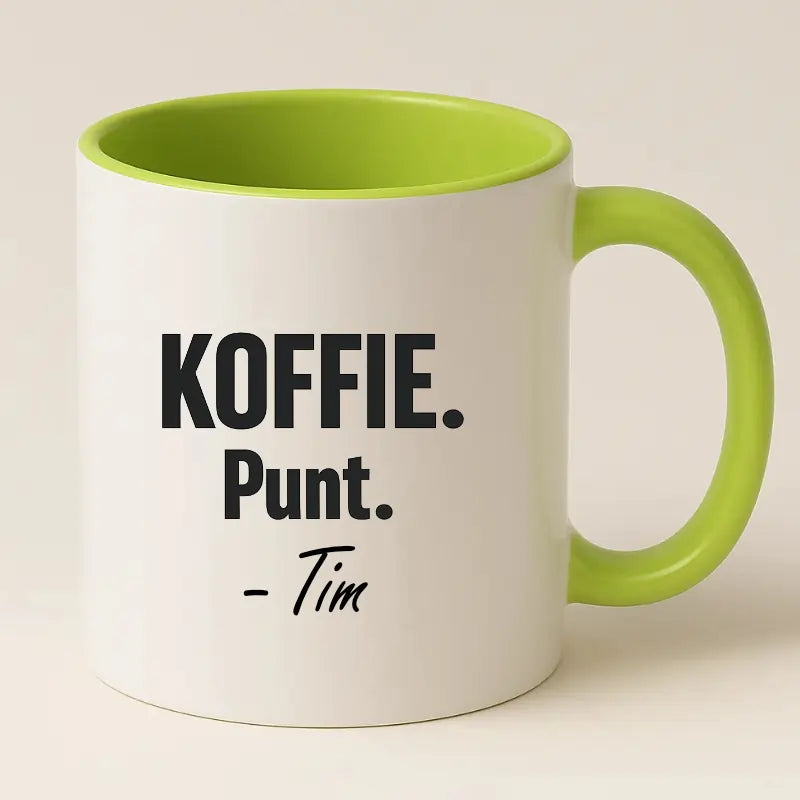 Koffie. Punt. (Naam)