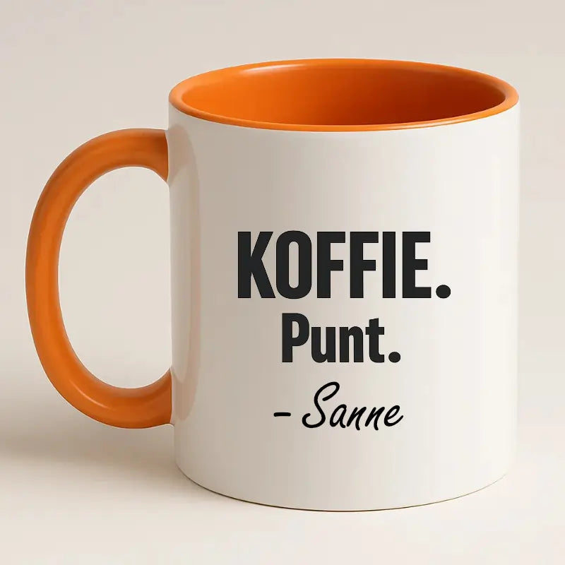 Koffie. Punt. (Naam)