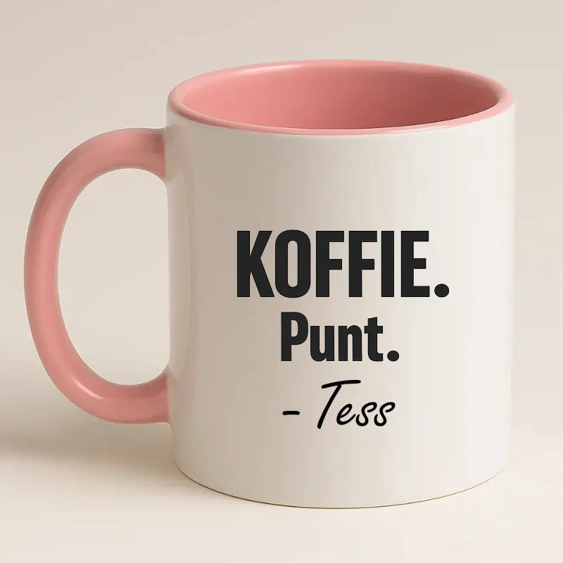 Koffie. Punt. (Naam)